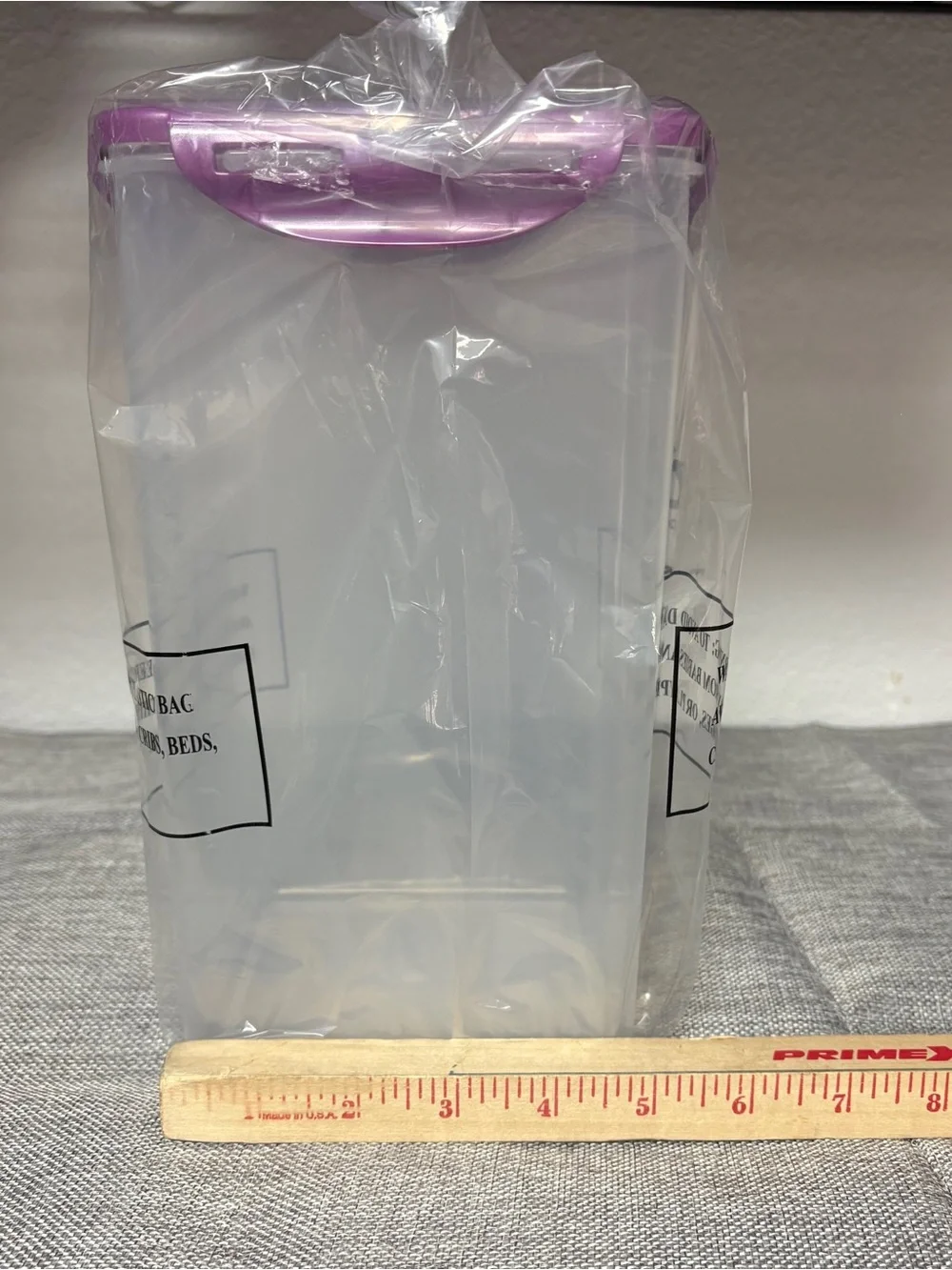 Lock & Lock Food Storage Container 4L / 135OZ /4.2QT Purple Lock N Lock Set of 4